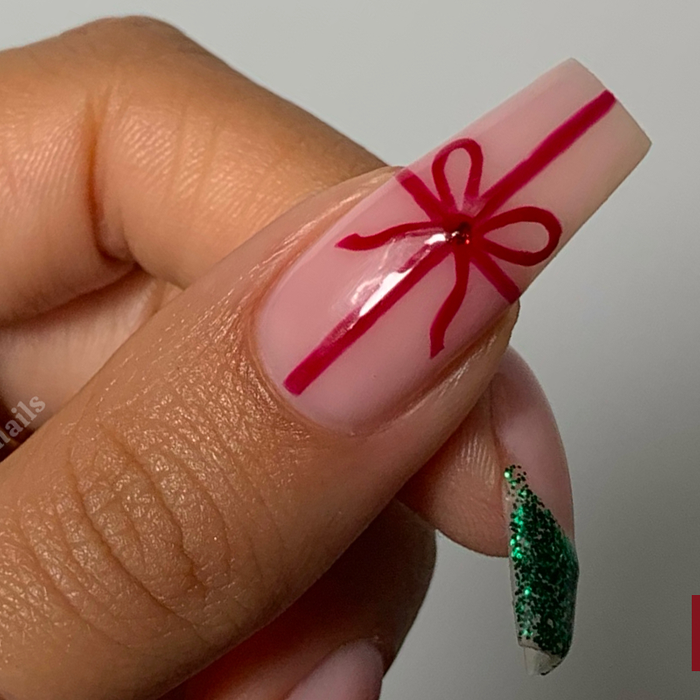 Holiday Nail Art Inspo & Trending Colors | Little Red Sled & Emerald Green Glitter Gels are BACK!