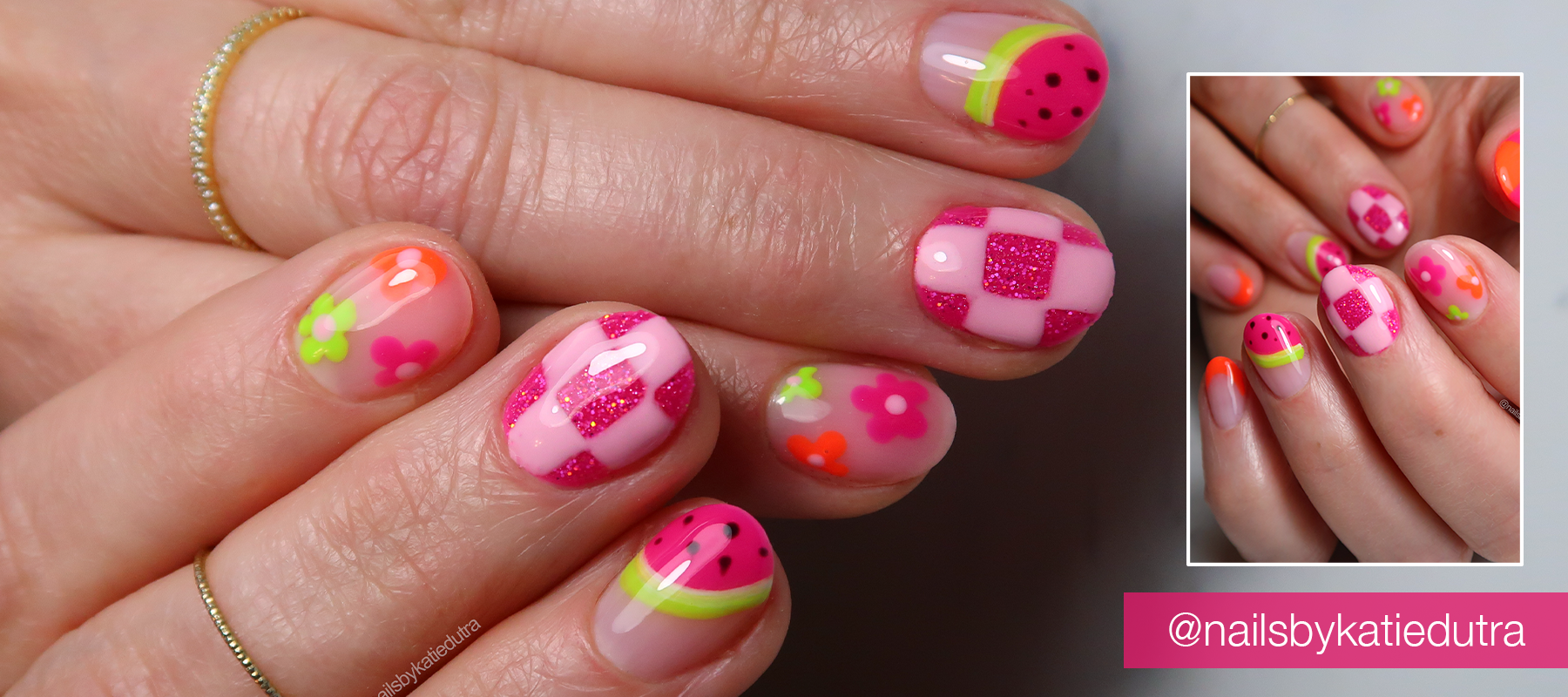 Cute Summer Nail Art Ideas by Katie Dutra