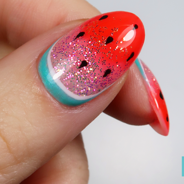 Watermelon Sugar Nails - A Juicy Take on Summer Chic by Katie Dutra | Girls Night In Collection