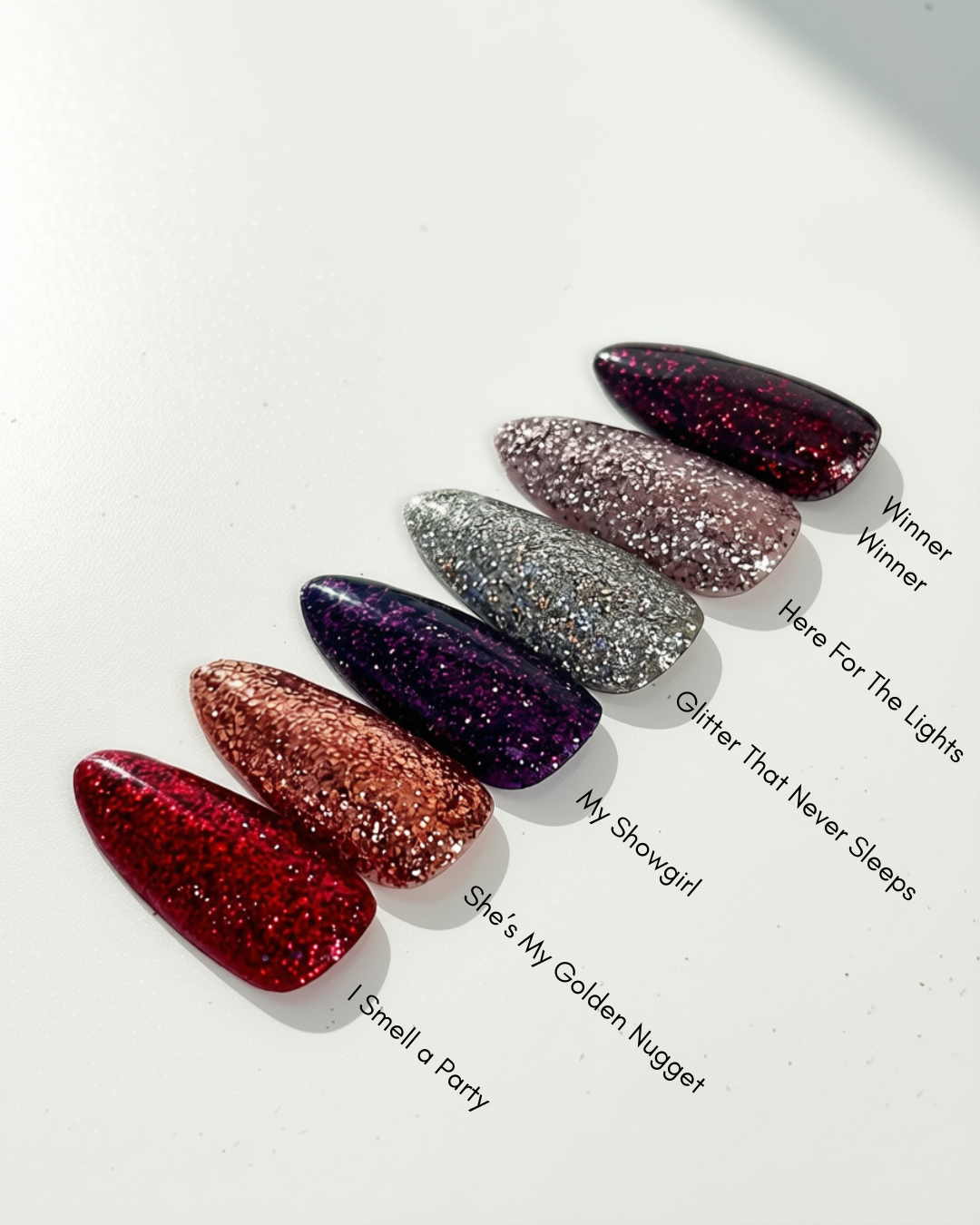 NEW P+ Glitter Gel Polish Viva Las Vegas Collection