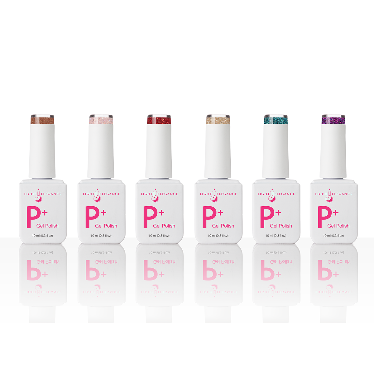 NEW P+ Glitter Gel Polish Dare to Indulge Collection